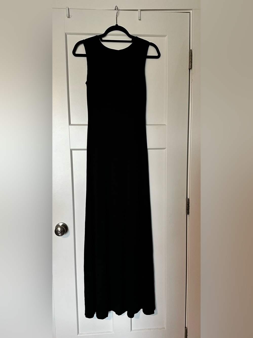 Vintage Ralph Lauren Black Jersey Sleeveless Maxi Dress